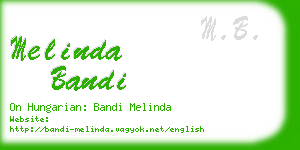 melinda bandi business card
